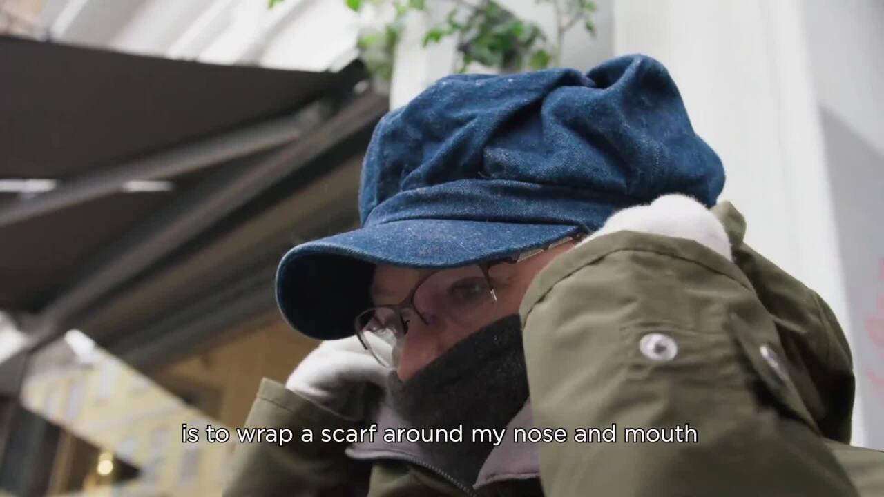 Uncomfortable breathing cold air